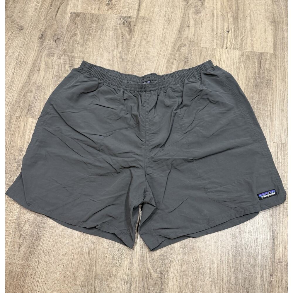 Patagonia Baggies Shorts Adult XXL Black Lined Drawstring Pockets Logo Mens